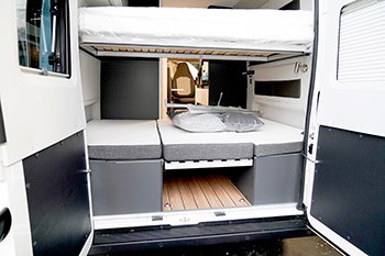 Custom camper van interior