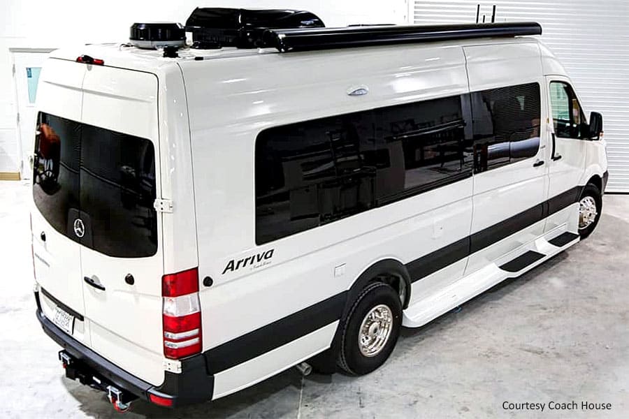 White Coach House Arriva Van in showroom