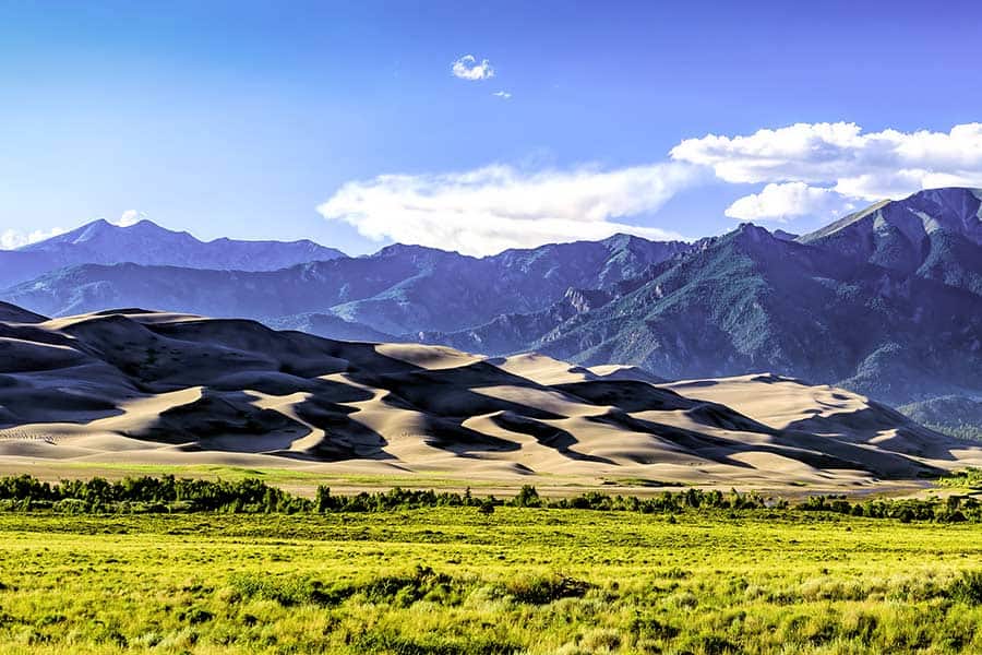 Large sand dunes at Great Sand Dunes National Park, Colorado