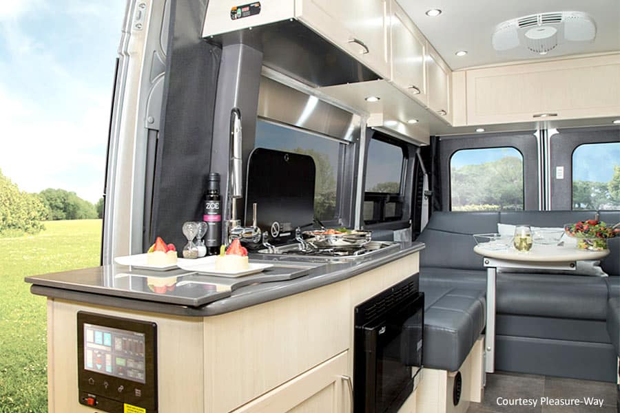 Pleasure Way Lexor kitchen area