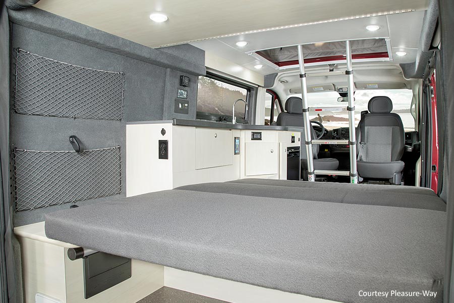 Pleasure Way Tofino sleeping area