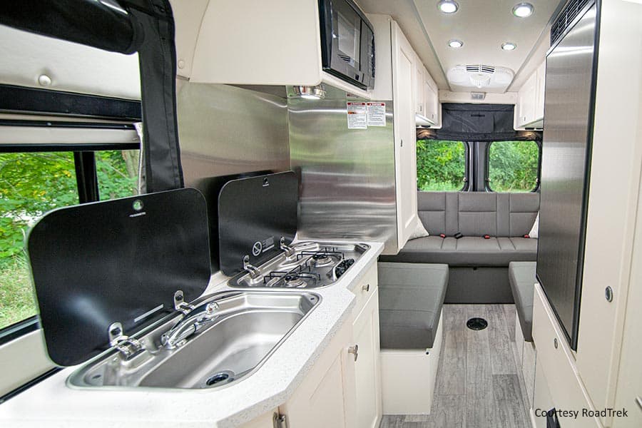 Inside of a Zion camper